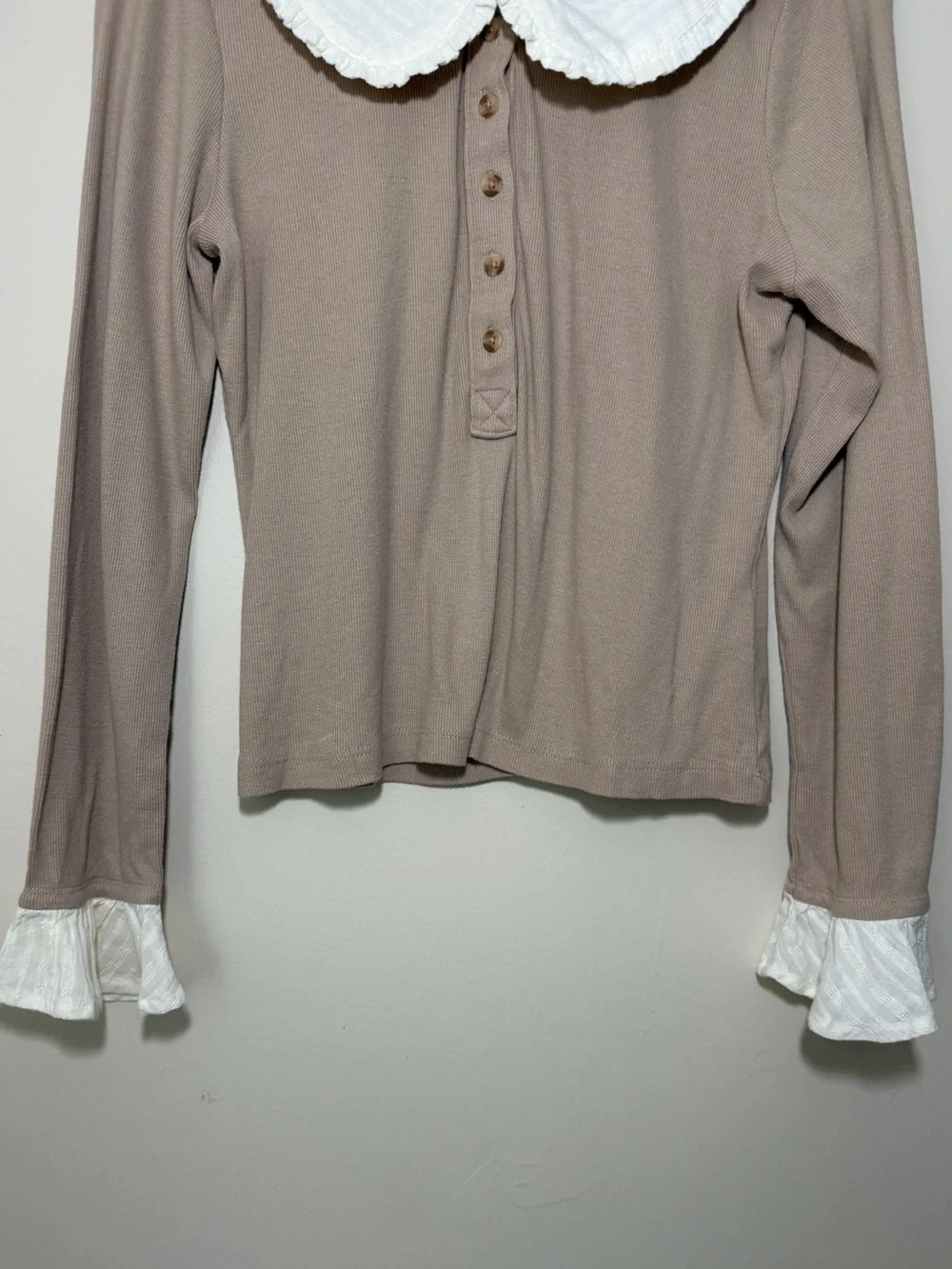 Anthropologie Pilcro Keira Long-Sleeve Blouse